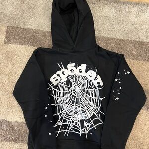 Black Spider Web Hoodie